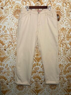 Dickies Men's Relaxed Cream Utility Jeans 15/32 NWT